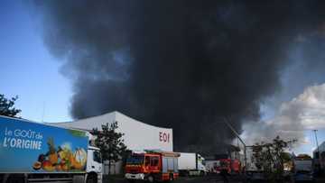 Huge fire destroys warehouse at giant Paris wholesale market