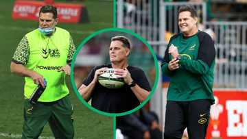 Springboks coach Rassie Erasmus shows off impressive rugby skills ahead of match against Ireland