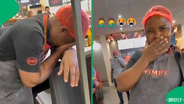 Act of love: Wimpy employee gets husband's surprise message delivered by strange woman