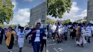 No, the Democratic Alliance did not encourage supporters to protest Palestine