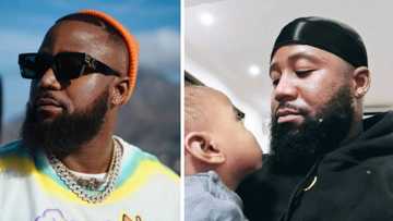 Cassper Nyovest shares rare picture with his son, Mzansi loves the #dadgoals