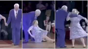 Elderly husband and wife bust moves that has social media going cray
