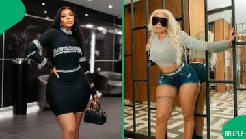Londie London shows off perfect hourglass figure in hot photo, SA men drool: "Falling off the bone"