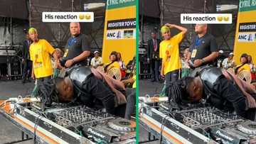 DJ's unconventional decks spinning steal the show at ANC celebrations, video gets 1.4 million views