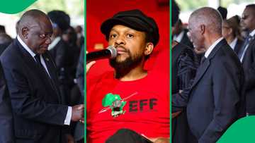 Mbuyiseni Ndlozi hits out at Ramaphosa after Mbeki's snubbing at Mboweni's funeral, sparks debate