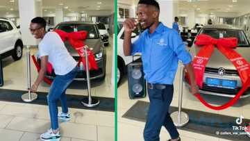 Woman celebrates new VW car with energetic Xibelani dance moves in TikTok video