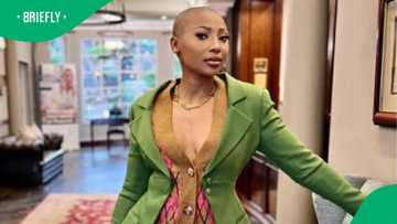 Enhle Mbali's blackface photo resurfaces amid Carlton Hair controversy