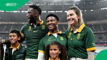 Siya Kolisi joins Rachel to celebrate his younger brother's birthday, SA hails him