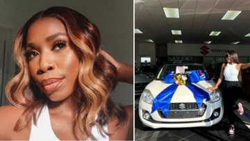 Social media influencer celebrates buying her 1st car, loyal followers send her and new whip trending