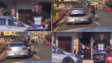 Merc driving looter busted, SA reacts: "Merc cost more than those items he stole"