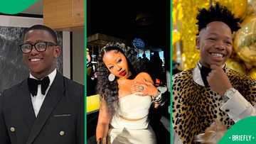 Seemah shares viral moment with another man at Durban July, Fans react: "Ghost Hlubi was found shaking"