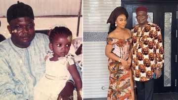 Pretty lady shares sweet then vs now pics with loving father, leaves peeps wowed