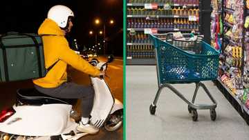 Checkers Sixty60 delivery driver's R6k weekly salary in TikTok video amazes Mzansi viewers