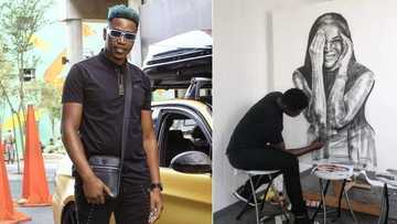 SA visual artist, Ennock Mlangeni paints stunning portrait of Connie Ferguson, “You are gifted”