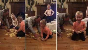 Video of adorable white family playing games and teasing little boy in SeSotho leaves SA laughing out loud