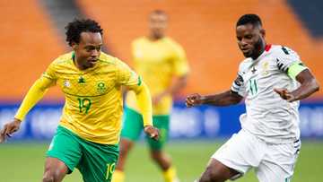 Percy Tau saves SA from embarrassing loss as Bafana Bafana draw against Ghana