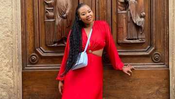 Anele Mdoda ends claims of getting married with hilarious TikTok video: "I just wore a white dress"