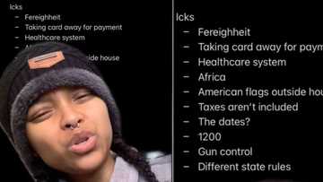 Mzansi woman makes ick list about living in USA, SA cracks jokes over viral TikTok with 1.6M views