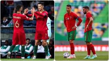 Confusion as Man United star begs Ronaldo to leave free kicks for him over penalties