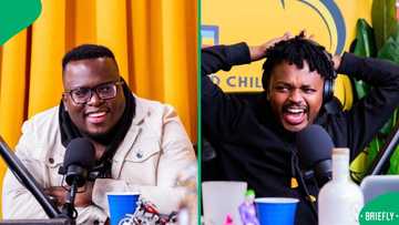 MacG and Sol Phenduka realise mid-interview they invited the wrong guest on 'Podcast and Chill'