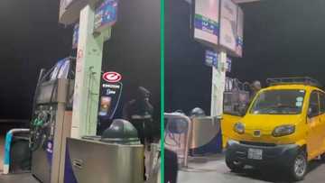 Bajaj driver at Engen garage reveals full tank of petrol costs R170, video intrigues SA