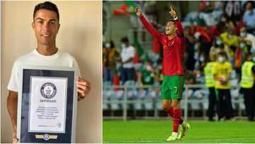 Cristiano Ronaldo receives Guinness World Record certificate after breaking international goals record