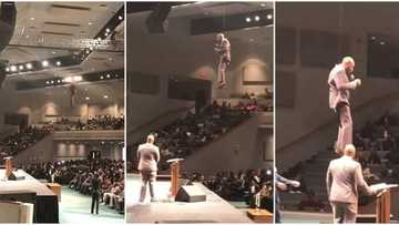 Bartholomew Orr: Pastor goes viral for 'flying' in to deliver sermon, video emerges
