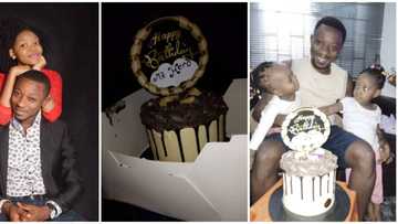 Man celebrates as he receives birthday cake for the 1st time in his life