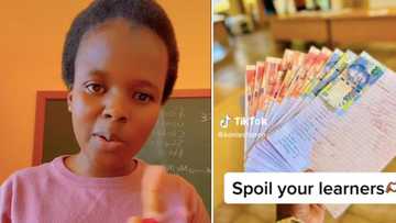 Teacher hailed for spoiling students who do well with money, peeps react: "God bless you abundantly"