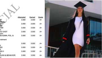 Lady graduates a year early, gathers A+ in all courses, gets set for her masters