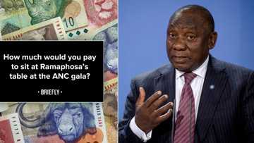 Mzansi reveals how much they would pay to sit next to Cyril Ramaphosa at ANC gala dinner