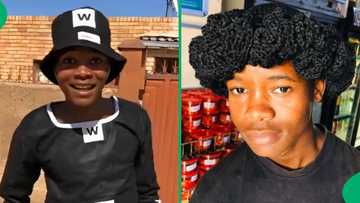 "This should be Woolies' uniform": Young man wears head-to-toe outfit using store's bags