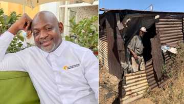 Businessman Collen Mashawana promises to build a new home for madala who lived without water and electricity for over 30 years
