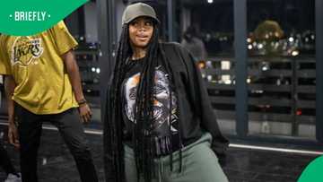 Bontle Modiselle does TikTok dance challenge in Spain, SA approves: "You killed it"