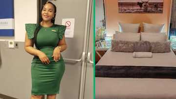 Mzansi lady shows off bedroom that looks like hotel suite, peeps adore her style: “You inspire me”