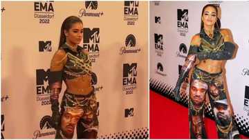 Pop star takes stand against Kanye West's hate speech with risky outfit for MTV EMAs