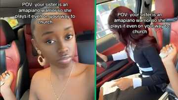 Woman films amapiano warrior sister dancing to hit song before church in TikTok video