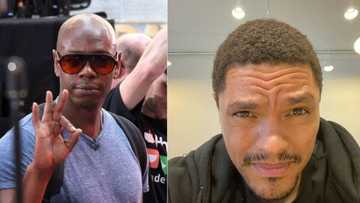 Trevor Noah and legendary US comedian Dave Chappelle hang out