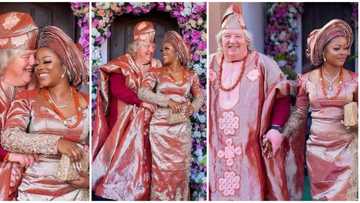 Beautiful photos as lady ties knot with her Oyinbo lover, social media reacts