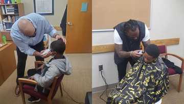 Principal calls boy in over discipline, gives him a smart haircut instead