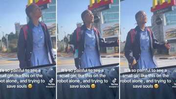 TikTok video of schoolgirl asking motorists to repent on street corner gets 585K views