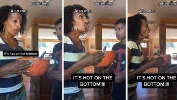 Mom shouts at her son for not listening in an Instagram video