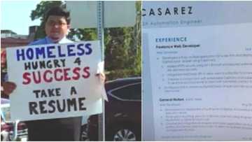 Homeless man hungry for success hands out CV, gets hundreds of job offers after going viral