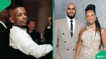Maglera Doe Boy Rubs Shoulders With Alicia Keys and Swizz Beatz in Los Angeles