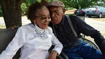 105-Year-old man and 96-year-old wife celebrating 79 years of marriage
