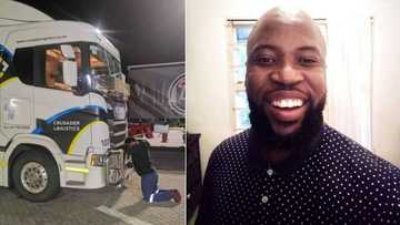 “This is touching”: Mzansi inspired by truck driver who prays before getting on the road