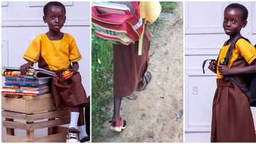 Kind teacher gifts a young school girl uniform, books, and shoes after seeing hers in poor condition