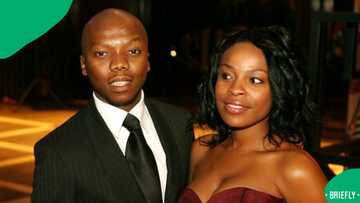 Actress Thuli Thabethe and former partner Tbo Touch surprise son in Australia