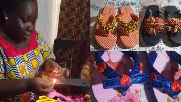 Sarah Obeng Amoako: Meet lady living with autism who makes beautiful slippers