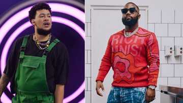 AKA performs 'Composure' in front of Cassper Nyovest, rappers' 7-year grudge worsens after public clash, fans react: "You are both 30+, hang it up yho."